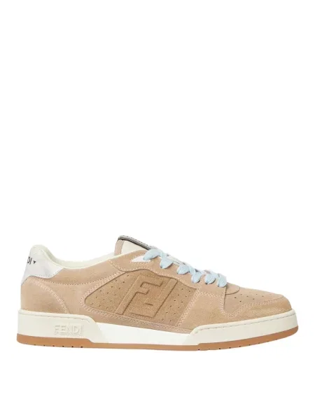 Sneakersy Fendi zamszowe brązowe