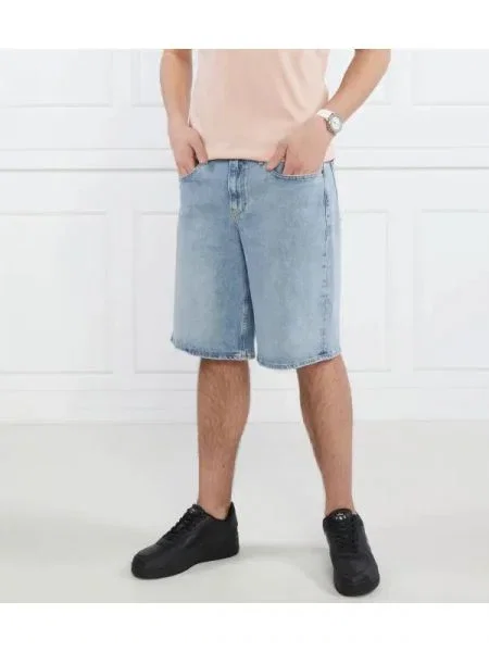 Calvin Klein Pantaloni scurți ICONIC | Relaxed fit albastru