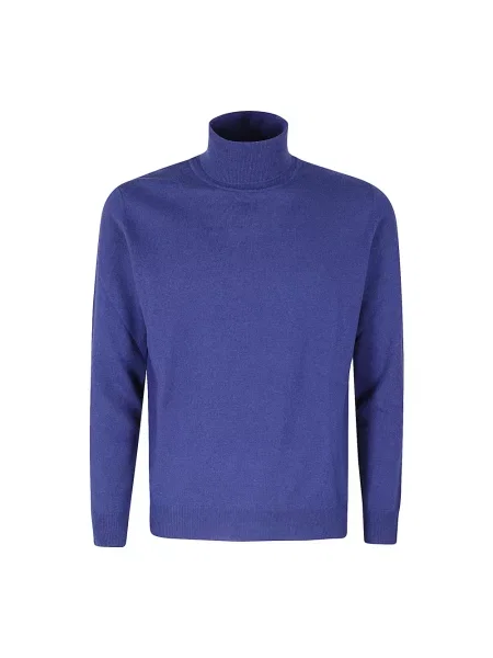 Dzianinowy sweter Kangra niebieski