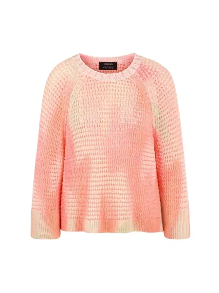 Dzianinowy sweter Marc Cain różowy