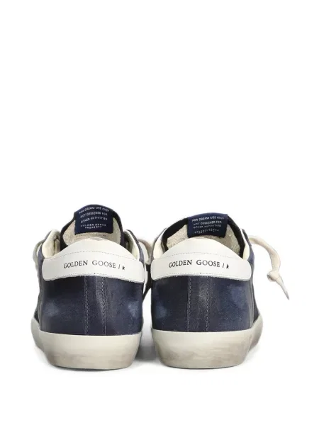 Маратонки Golden Goose с протрити краища синьо