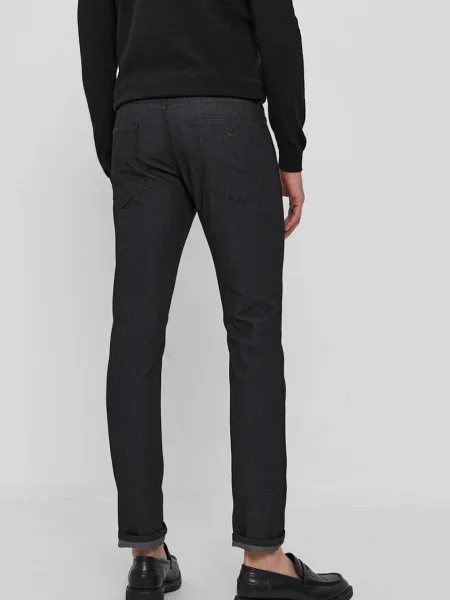 Kalhoty Emporio Armani černé
