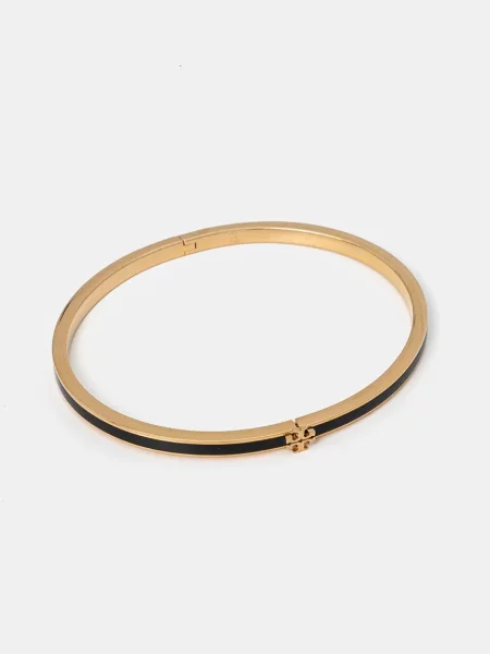 Narukvica Tory Burch Thin Kira Enamel za žene crna