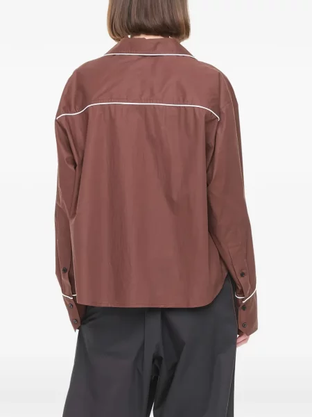 Cămașă Plan C lungă maro