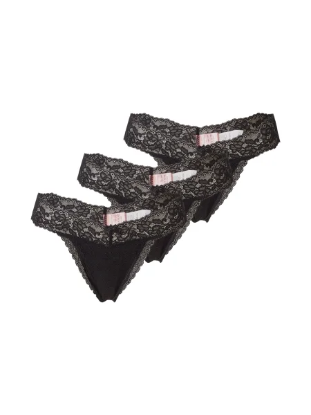 Hunkemöller Tanga Madison' negru