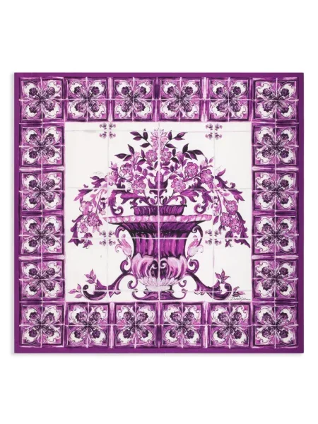 Šal Dolce & Gabbana s printom ljubičasta