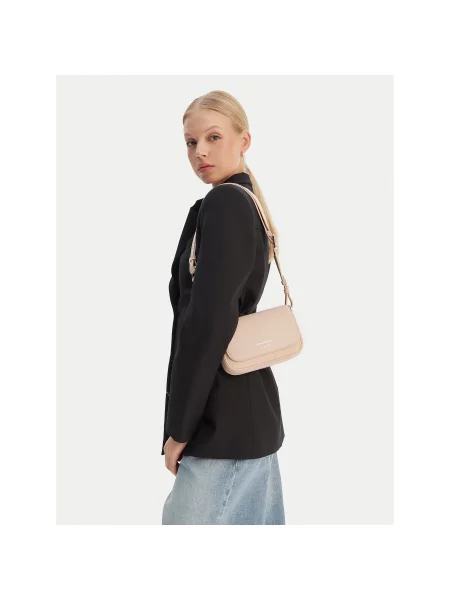 Kabelka Emporio Armani Hnedá ružová
