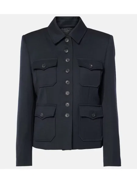 Geacă Nili Lotan de lână albastru