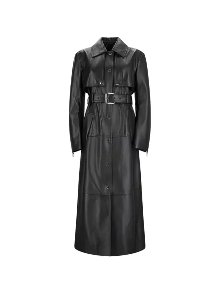 Trencz Max Mara skórzany czarny