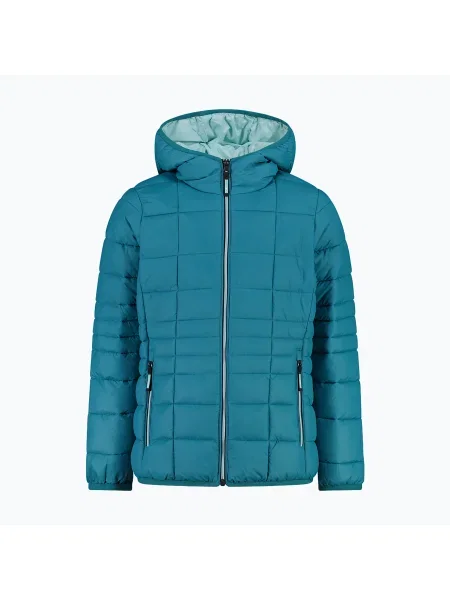 Детско пухено яке CMP teal синьо