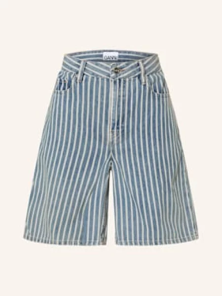 Ganni Szorty Jeansowe blau