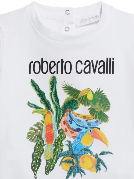 Dětské tričko Roberto Cavalli bílé