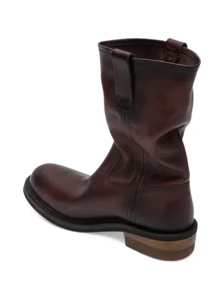Botine Miu Miu din piele maro