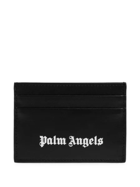 Portofel Palm Angels cu imagine negru