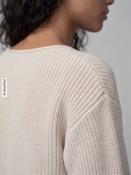Sweter z dzianiny o kroju relaxed fit z mieszanki bawełny S.oliver Red Label biały