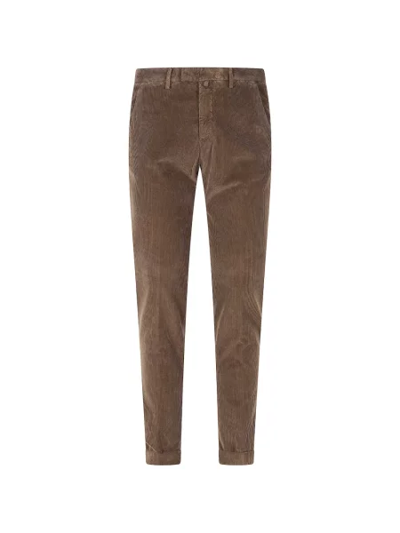 Pantaloni Briglia 1949 de catifea cord maro