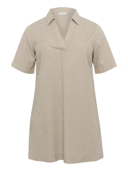 KAFFE CURVE Rochie KCNana crem / închis bej