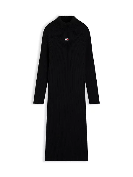 Tommy Jeans Rochie tricotat negru
