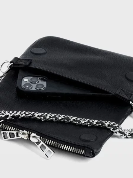 Кожаный клатч Zadig&voltaire черный