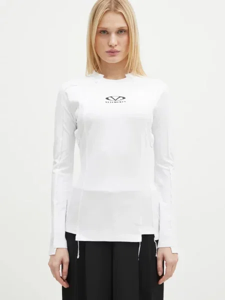 Tricou mânecă lungă Vetements alb