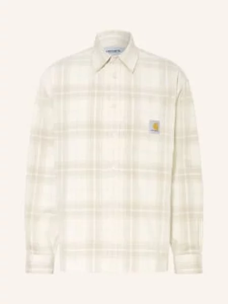 Carhartt Wip Košile Z Manšestru Wilber Loose Fit krémová béžová