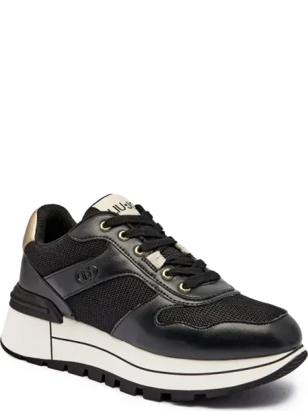 Liu Jo Sneakers tornacipő AMAZING 38 bőr hozzáadásával fekete