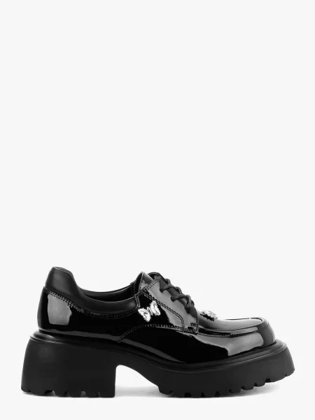 Броги LeBERDES лакова натуральна шкіра чорний