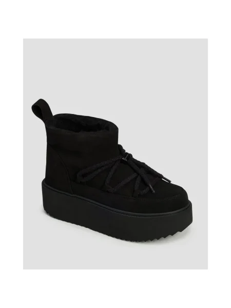 Dámske snehule INUIKII Classic Low Platform black čierna