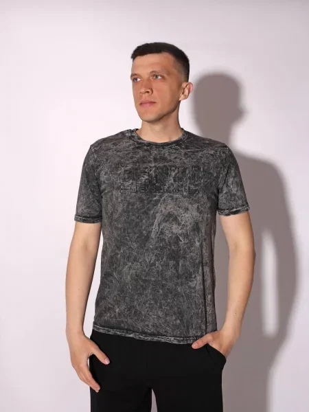 Футболка LUMO темно-сірий віскоза/поліестер сіра