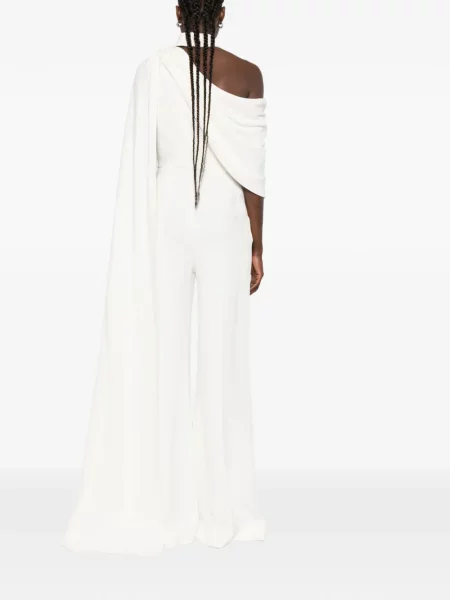 Kombinezon Elie Saab bez rękawów biały