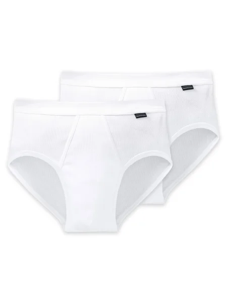 SCHIESSER Slipy Essentials černá bílá