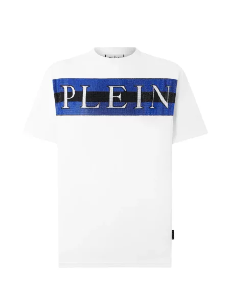 Tricou Philipp Plein cu imagine alb