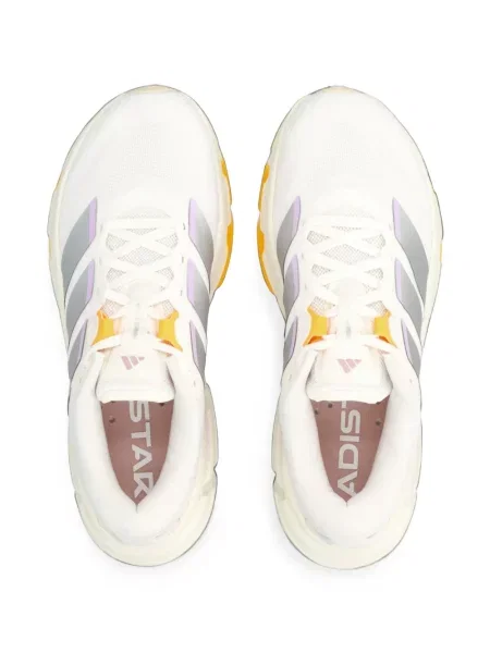 Бягане панталон Adidas с принт на райета розово