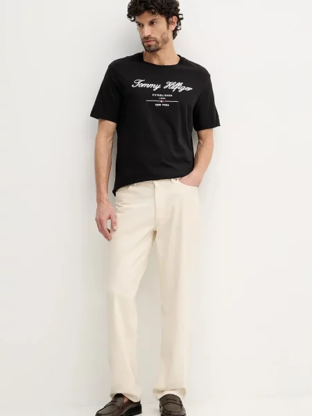 Tommy Hilfiger tričko pánske čierna