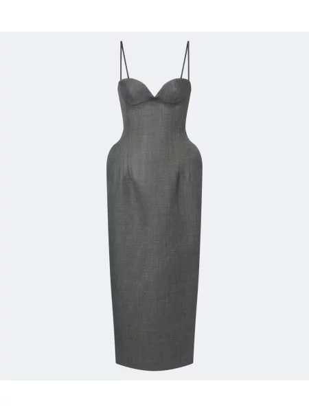 Rochie Magda Butrym de lână gri