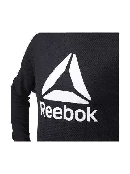 Teretana sportska majica Reebok Sport s okruglim izrezom crna