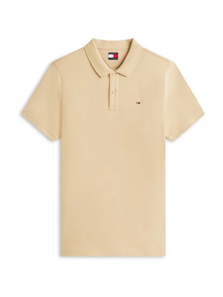Tommy Jeans polo tričko pánske béžová
