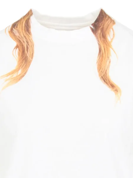 Тениска Mm6 Maison Margiela с кръгло деколте бяло