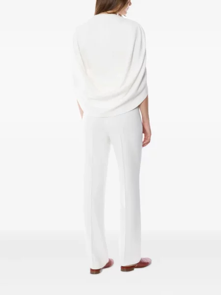 Pantaloni Alberta Ferretti alb