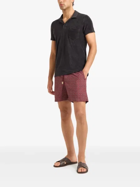 Tricou Orlebar Brown din material terry gri