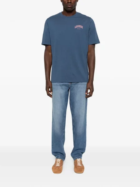 Tricou Les Deux scurt albastru