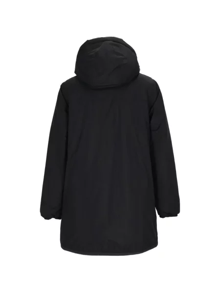 Palton K-way cu glugă negru