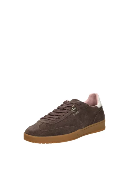 Sneakersy Sun68 zamszowe brązowe
