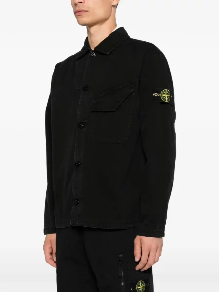 Μπουφάν πουκάμισο Stone Island πέτρες μαύρο