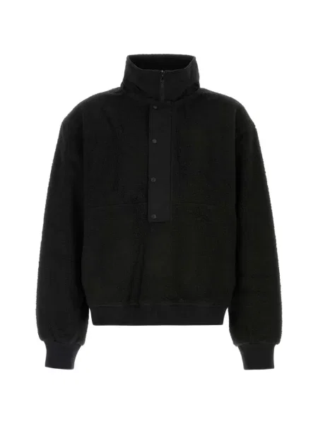 Pulover Entire Studios din fleece negru
