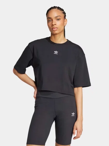 Футболка adidas Essentials Crop Originals чорний