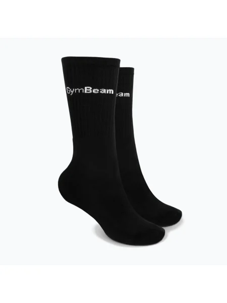 Șosete pentru bărbați GymBeam 3 perechi black negru