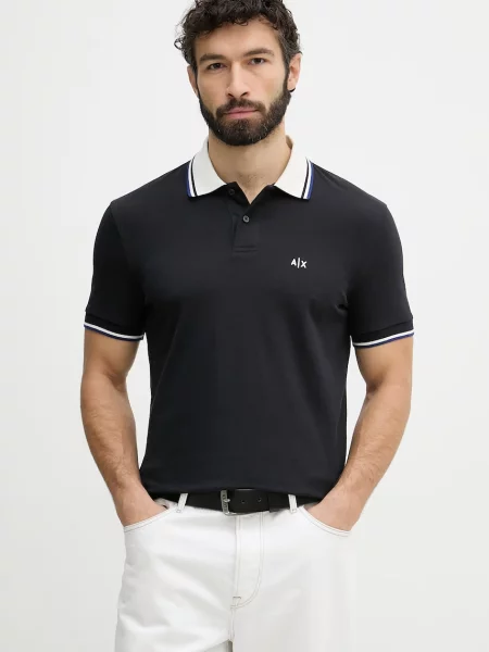 Tricou polo Armani Exchange albastru