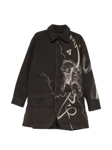 Cămașă Yohji Yamamoto cu imagine maro