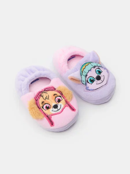 Sinsay Plyšové pantofle s 3D prvky PAW Patrol levandulová